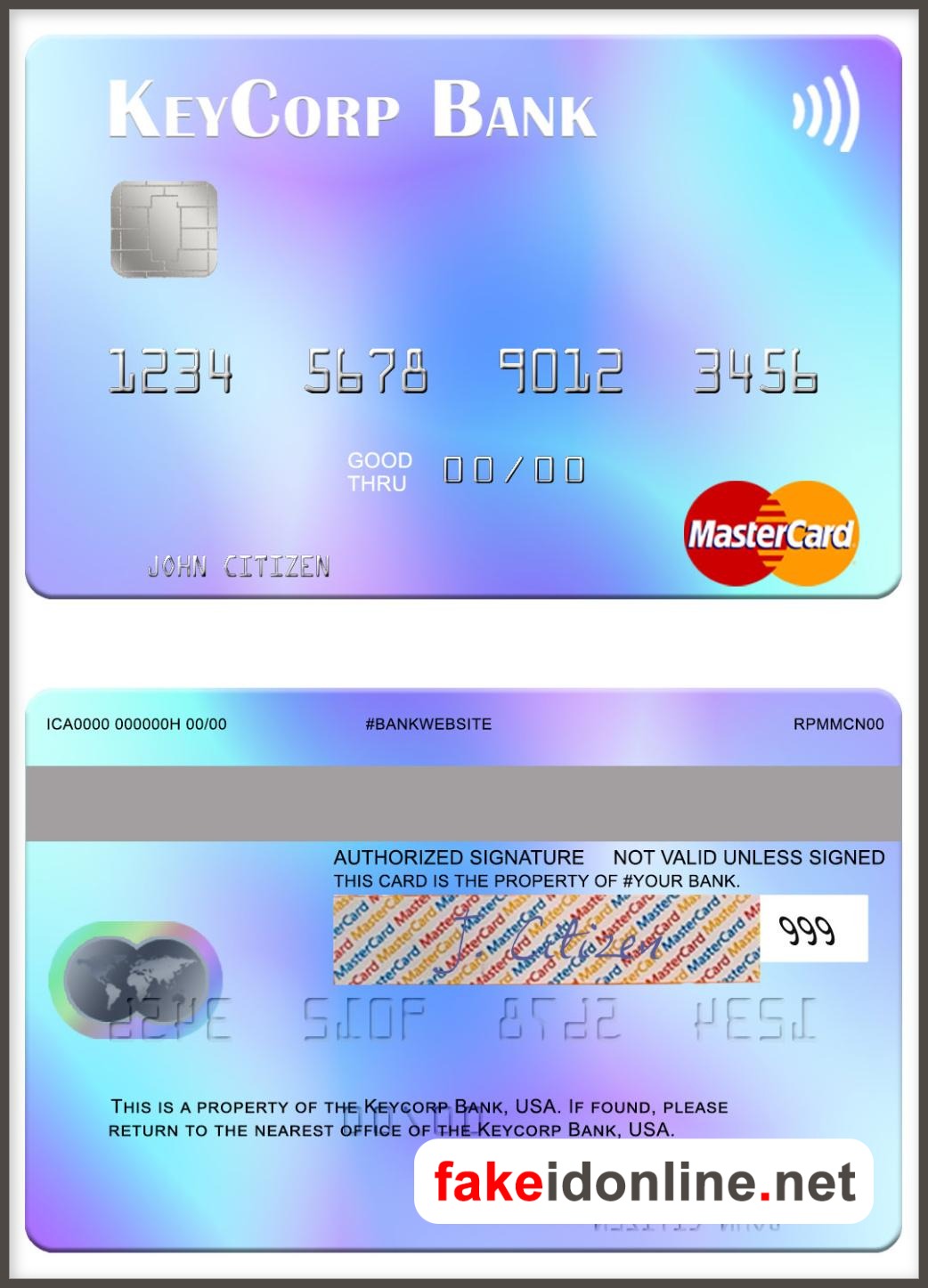 USA HSBC Mastercard Credit Card